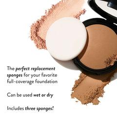 Double Take Baked Full Coverage Foundation Replacement Sponge Trio
