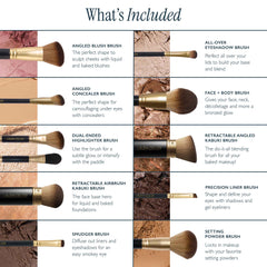 The Brush Vault Limited Edition Makeup Brush Collection (10 PC)